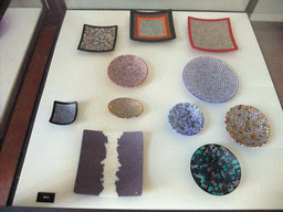 Glass plates at the Museo del Vetro museum at the Murano islands