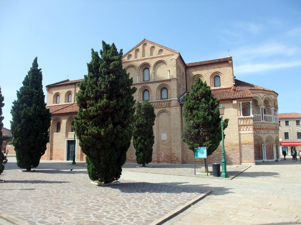 The Basilica di Santa Maria e Donato church at the Campo San Donato square at the Murano islands