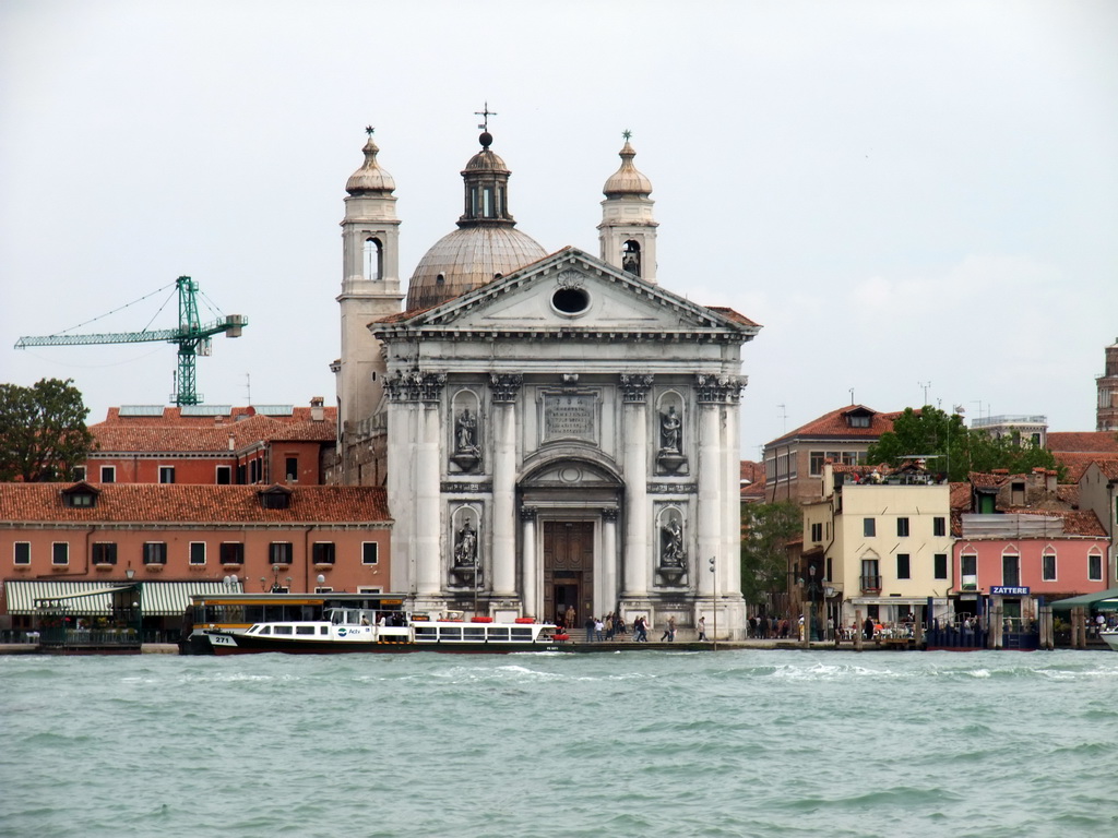 The Canal della Giudecca and the Chiesa dei Gesuati church, viewed from the ferry