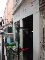 Front of the Trattoria Rivetta restaurant at the Campiello Santi Filippo e Giacomo square