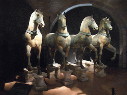 The original Horses of Saint Mark statues, at the narthex of the Basilica di San Marco church