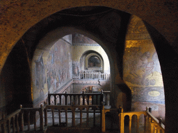 The narthex and the left aisle of the Basilica di San Marco church