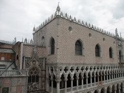The Porta della Carta gate and the Palazzo Ducale palace, viewed from the loggia of the Basilica di San Marco church