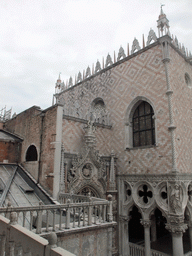 The Porta della Carta gate, the Palazzo Ducale palace and the Piazzetta San Marco square, viewed from the loggia of the Basilica di San Marco church