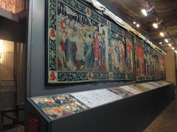 Tapestries at the narthex of the Basilica di San Marco church