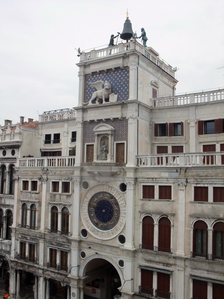 The Clock Tower, viewed from the loggia of the Basilica di San Marco church