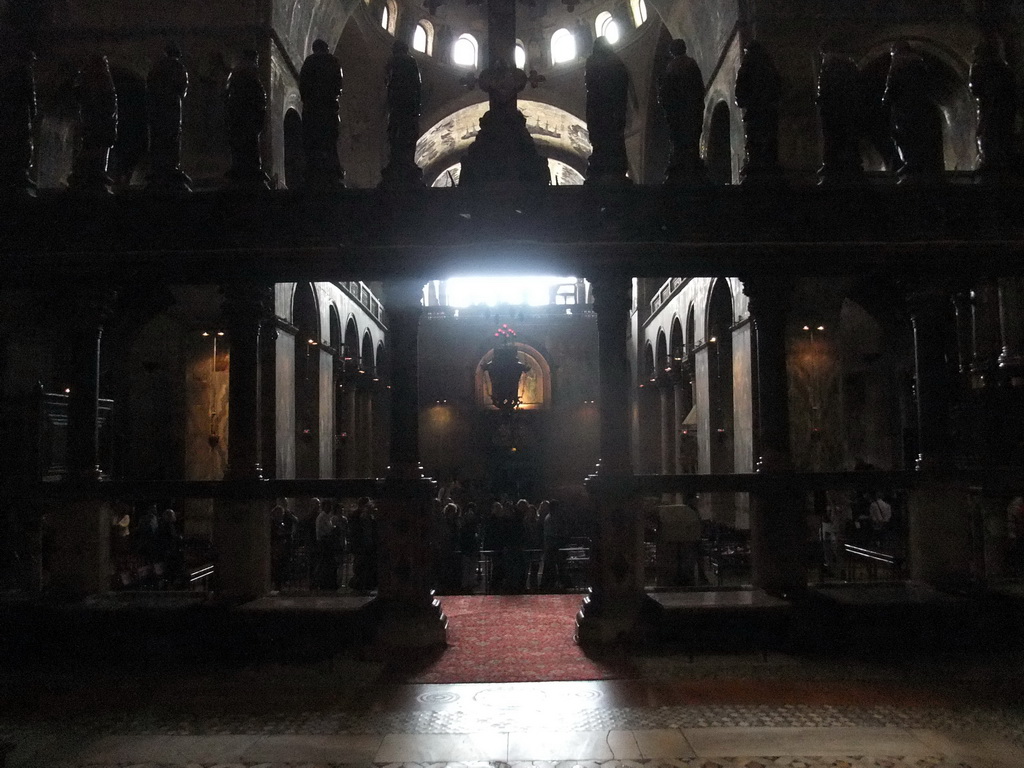 The choir and the nave of the Basilica di San Marco church