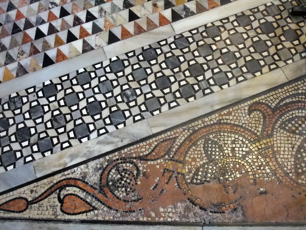 Mosaics on the floor of the Basilica di San Marco church