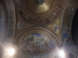 Mosaics on the ceiling of the dome of the Basilica di San Marco church