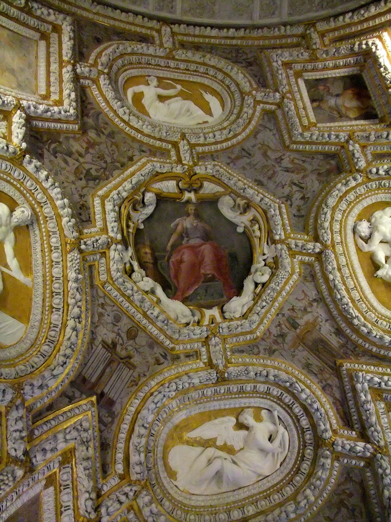 Ceiling of the Scala d`Oro staircase at the Palazzo Ducale palace