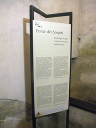 Information on the Ponte dei Sospiri bridge