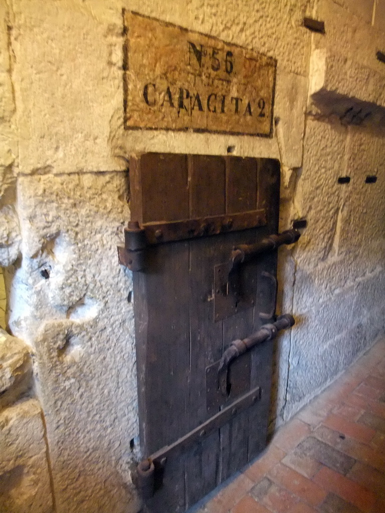 Door of a cell at the Prigioni Nuove prison