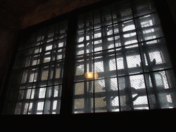 Grated window at the Prigioni Nuove prison