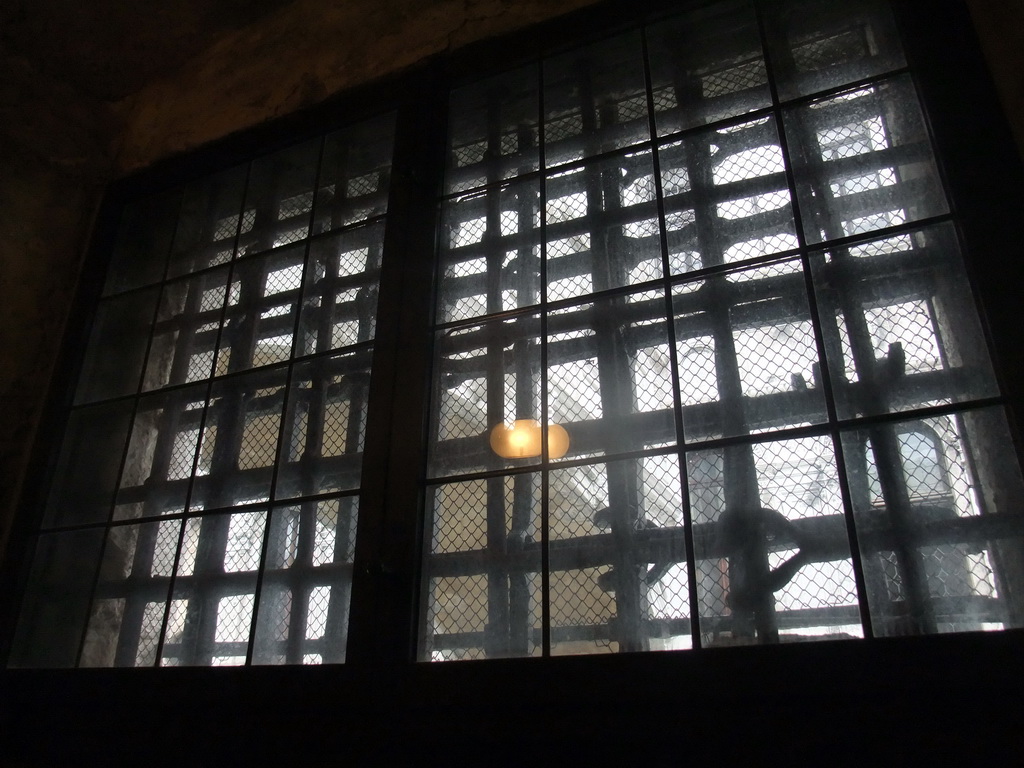Grated window at the Prigioni Nuove prison