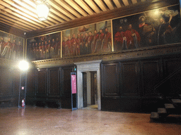The Sala dei Censori room at the Palazzo Ducale with the staircase leading to the Ponte dei Sospiri bridge