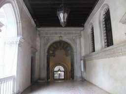 Corridor at the back of the Scala dei Giganti staircase at the Palazzo Ducale palace