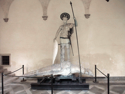 Statue of St. George and the dragon at the Courtyard of the Palazzo Ducale palace