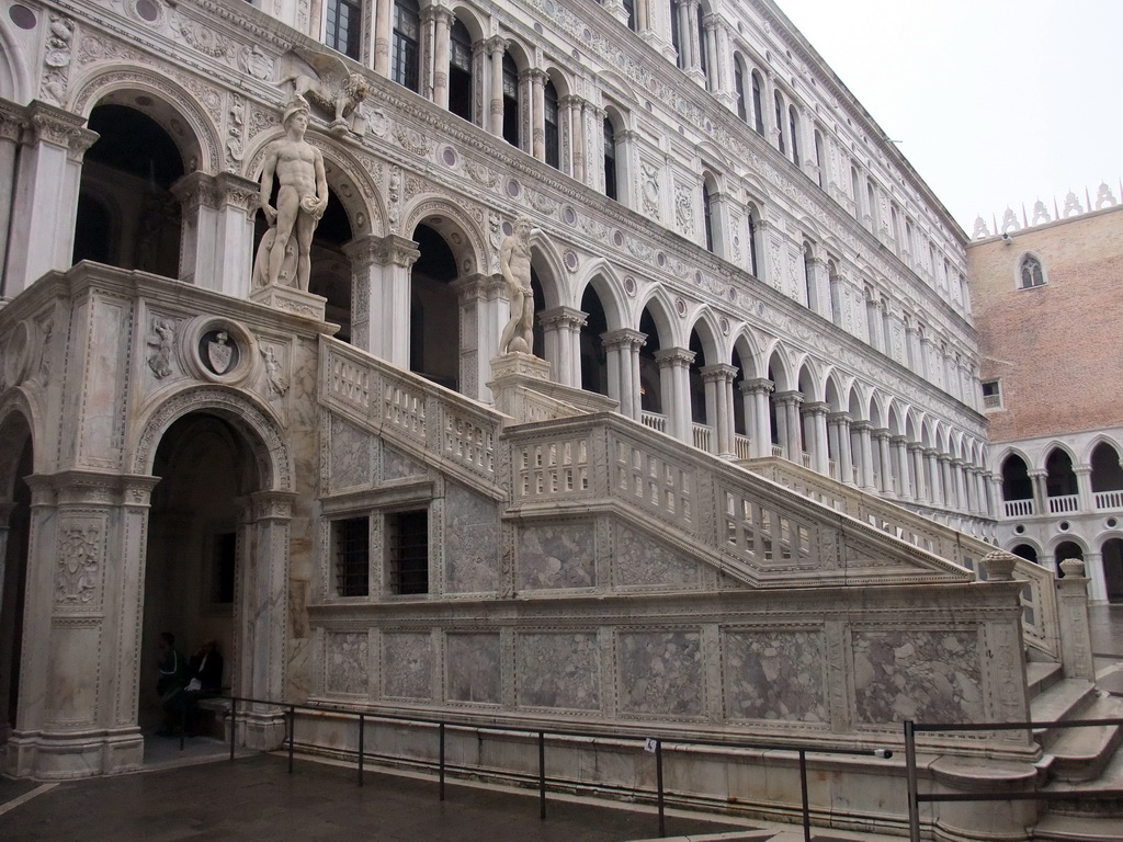 The Scala dei Giganti staircase at the Courtyard of the Palazzo Ducale palace