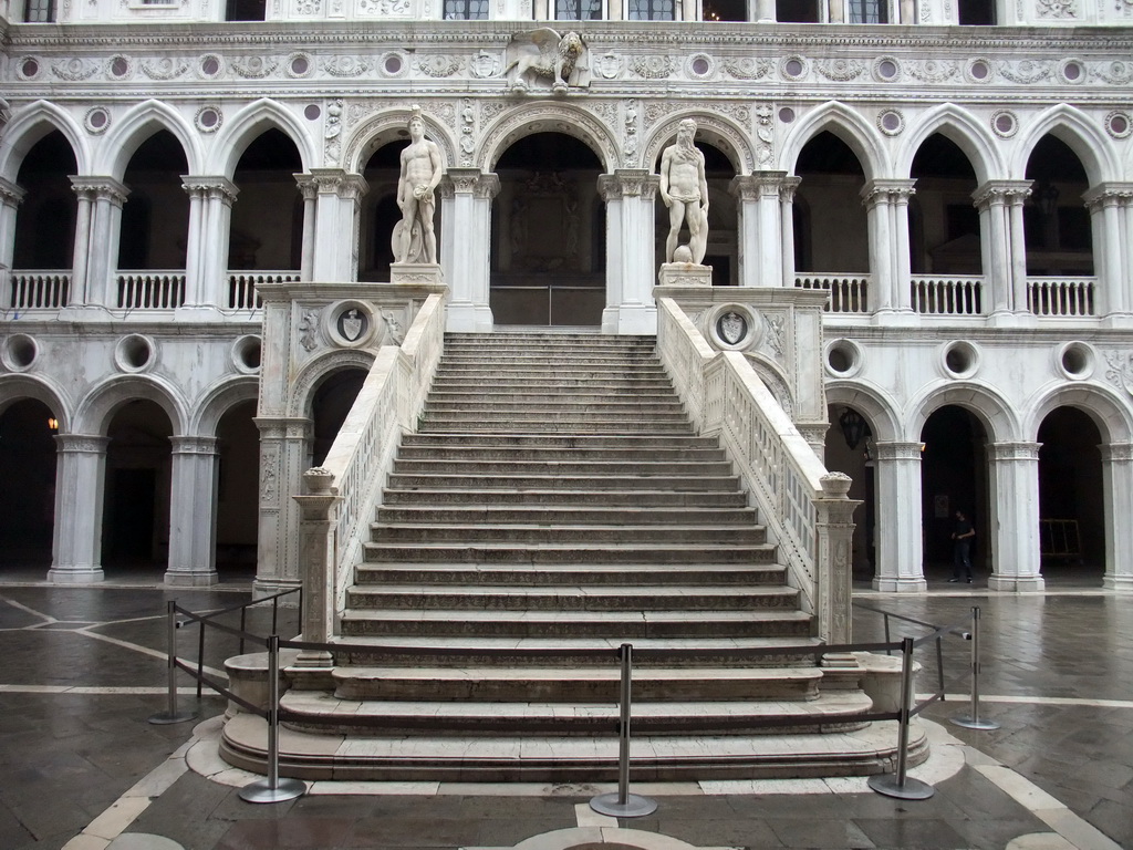 The Scala dei Giganti staircase at the Courtyard of the Palazzo Ducale palace