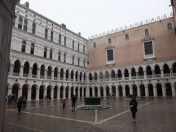 The Courtyard of the Palazzo Ducale palace with its two wells