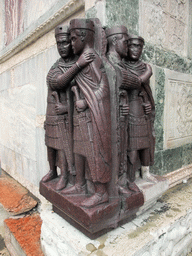 Relief at a corner next to the Porta della Carta gate at the Palazzo Ducale palace