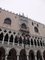 West facade of the Palazzo Ducale palace at the Piazzetta San Marco square