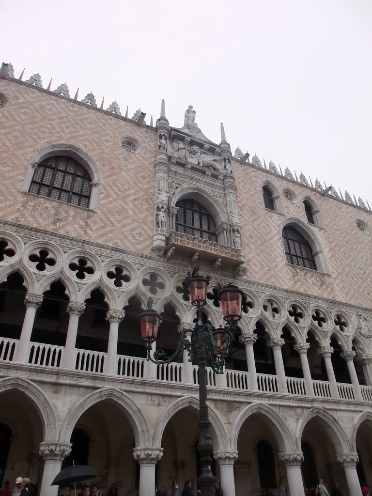 West facade of the Palazzo Ducale palace at the Piazzetta San Marco square