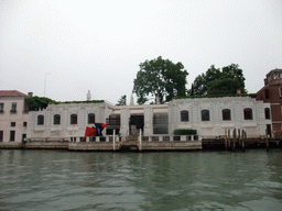 Front of the Peggy Guggenheim Collection museum, viewed from the Canal Grande ferry
