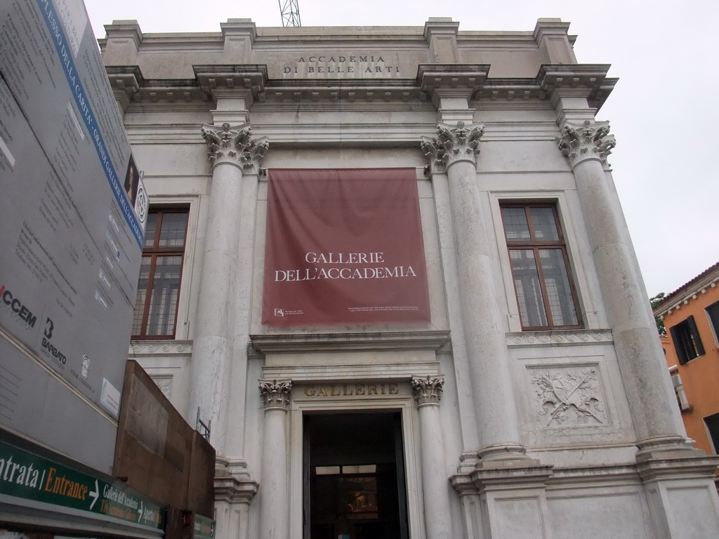 Front of the Gallerie dell`Accademia museum at the Campo della Carità square