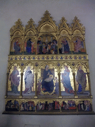 Altarpiece `Polittico di Sant`Elena` by Michele di Matteo, at room I of the Gallerie dell`Accademia museum