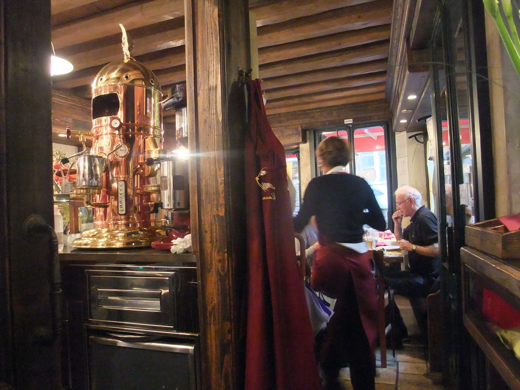 Interior of a restaurant in the Dorsoduro district