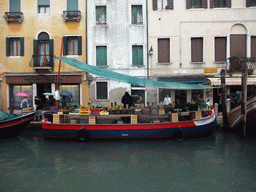 Boat with vegetables in the Rio de San Barnaba river