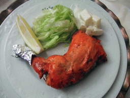 Tandoori chicken at the Ristorante Indiano Maharani restaurant in Mestre