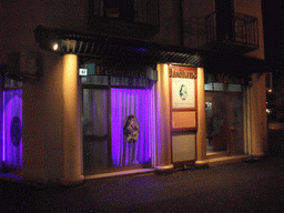 Front of the Ristorante Indiano Maharani restaurant at the Via Giuseppe Verdi street in Mestre