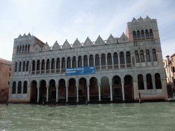 The Museo di Storio Naturale museum at the Fondaco dei Turchi building, viewed from the Canal Grande ferry