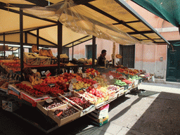Fruit market stall at the Campo della Pescaria square