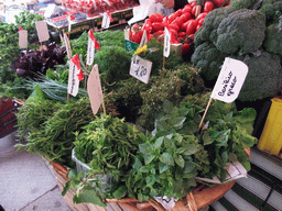 Vegetables at the market at the Calle Beccarie Cannaregio street