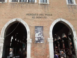 Southwest side of the Mercato del Pesce al Minuto building at the Campo Beccarie square