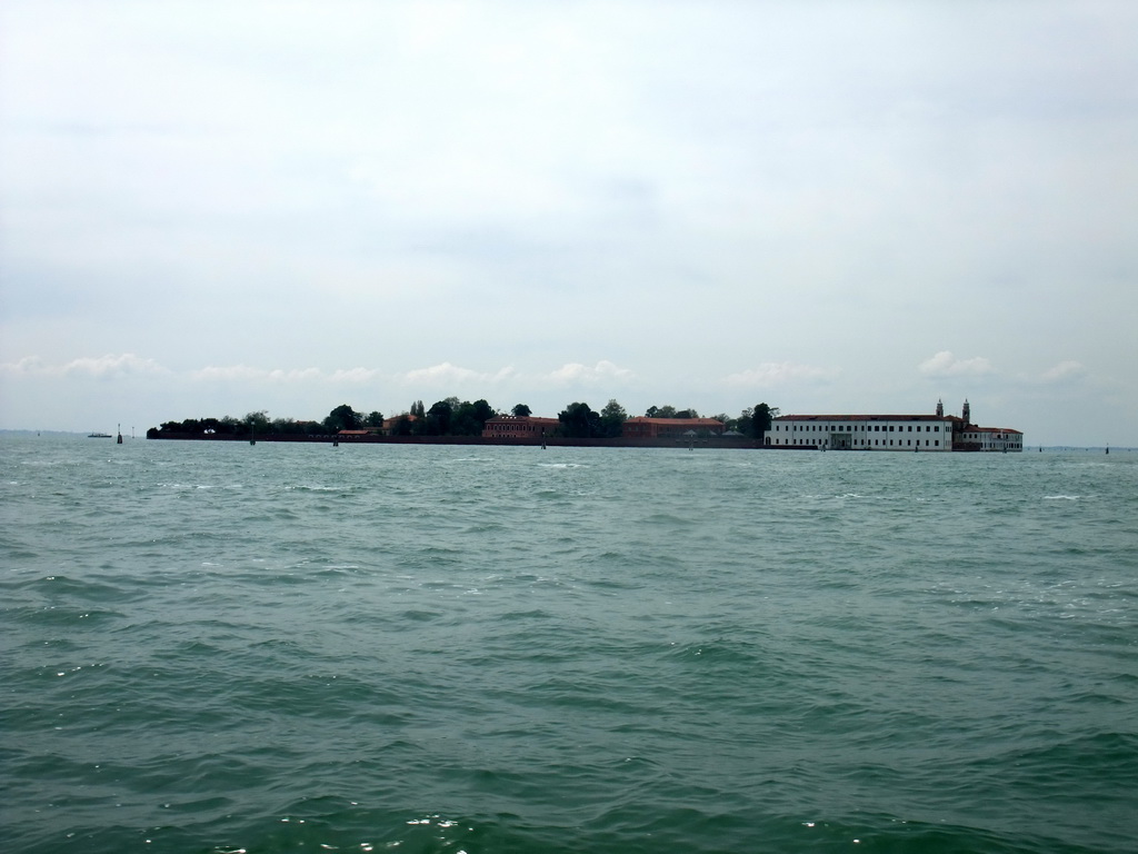 The San Sèrvolo island, viewed from the ferry to the Lido di Venezia island