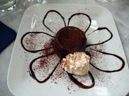 Dessert at the Roxy restaurant at the Lido di Venezia island