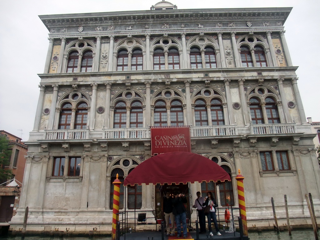 The dock at the Casinò di Venezia building, viewed from the Canal Grande ferry