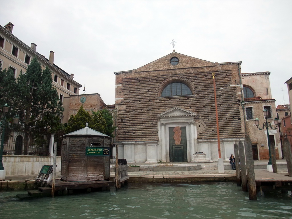 The Chiesa di San Marcuola church, viewed from the Canal Grande ferry