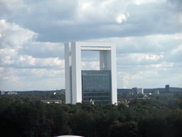 The Innovatoren Jo Coenen tower at the Environment section, viewed from the Floriadebaan funicular