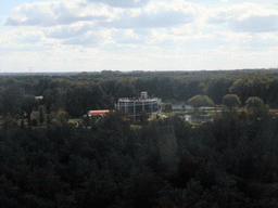 The Environment section with the Rabo Earthwalk pavilion, viewed from the Floriadebaan funicular