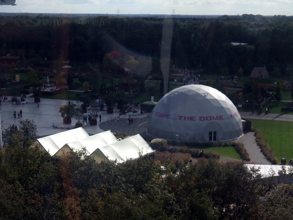 The Dome building at the Environment section, viewed from the Floriadebaan funicular