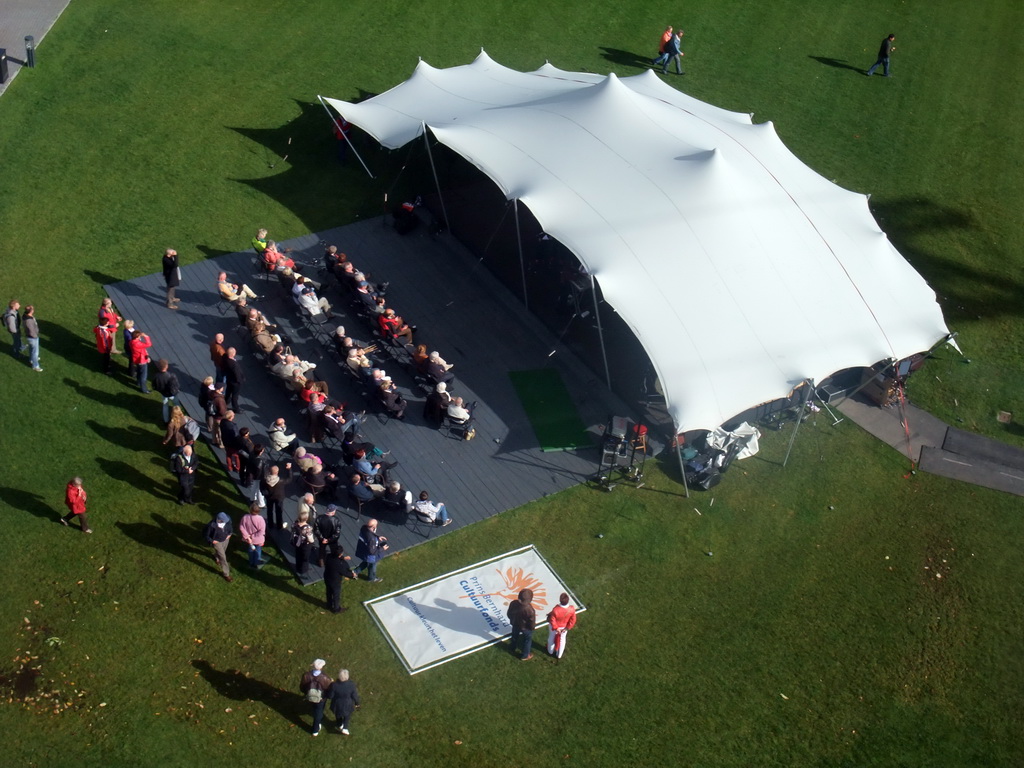 Music stage at the Floriade Street at the Environment section, viewed from the Floriadebaan funicular