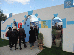 Front of the pavilion of Tunisia at the World Show Stage section