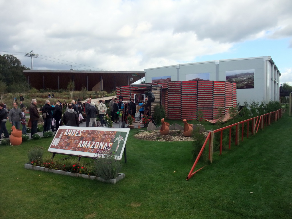 Front of the pavilion of the Andes and Amazone at the World Show Stage section