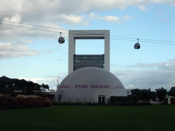 The Dome building and the Innovatoren Jo Coenen tower at the Environment section, and the Floriadebaan funicular