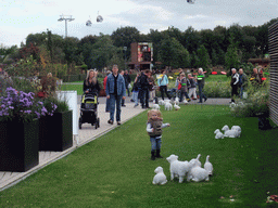 Small animal statues at the Floriade Street at the Environment section